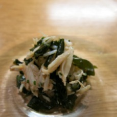 Amuse-Bouche bretone: granchio e alghe (Xavier)